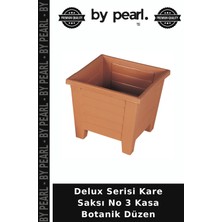 Delux Serisi Kare Saksı No 3 Kasa Botanik Düzen
