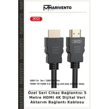Özel Seri Cihaz Bağlantısı 5 Metre HDMI 4K Dijital Veri Aktarım Bağlantı Kablosu