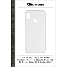Delux Serisi Cep Kılıfı Mobil Aksesuar Telefon Koruma Samsung S8 Şeffaf Clear Tpu Silikon Kılıf