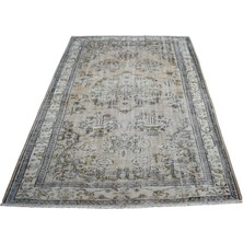 Kilim Antik El Dokuma Göbekli Eskitme Yün Halı 2110 - Vintage - Çok Renkli