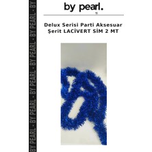 Delux Serisi Parti Aksesuar Şerit Lacivert Sim 2 mt