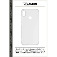 Özel Seri Esnek Koruma Telefon Aksesuarı Mobil Aksesuar Samsung M34 Şeffaf Clear Tpu Silikon Kılıf