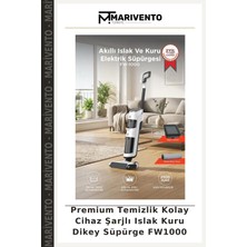 Premium Temizlik Kolay Cihaz Şarjlı Islak Kuru Dikey Süpürge FW1000