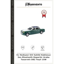 Ev Hediyesi Stil Sahibi Kablosuz Ses Bluetooth Hoparlör Araba Tasarımlı D82 Yeşil 15W