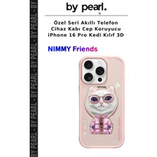Özel Seri Akıllı Telefon Cihaz Kabı Cep Koruyucu iPhone 16 Pro Kedi Kılıf 3D