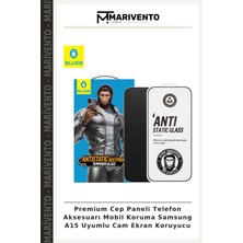 Premium Cep Paneli Telefon Aksesuarı Mobil Koruma Samsung A15 Uyumlu Cam Ekran Koruyucu