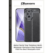Delux Serisi Cep Telefonu Akıllı Aksesuar Koruyucu Kap Huawei P30 Pro Deri Hissiyatlı Kılıf