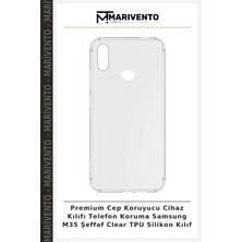 Premium Cep Koruyucu Cihaz Kılıfı Telefon Koruma Samsung M35 Şeffaf Clear Tpu Silikon Kılıf