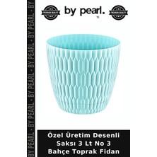 Özel Üretim Desenli Saksı 3 Lt No 3 Bahçe Toprak Fidan