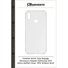 Telefon Kılıfı Cep Kapağı Koruyucu Kapak Samsung S23 Ultra Şeffaf Clear Tpu Silikon Kılıf