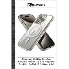 Aksesuar Kiliflar Telefon Koruma iPhone 13 Pro Magsafe Özellikli Şeffaf Iq Silikon Kılıf