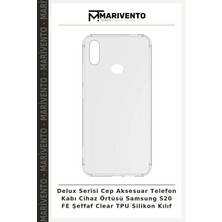 Delux Serisi Cep Aksesuar Telefon Kabı Cihaz Örtüsü Samsung S20 Fe Şeffaf Clear Tpu Silikon Kılıf