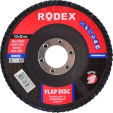 Bay-Tec Rodex Flap Disk Zımpara 115*22MM 120 Kum RZF1215 10'lu Paket