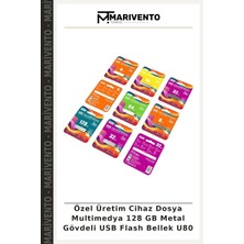 Özel Üretim Cihaz Dosya Multimedya 128 GB Metal Gövdeli USB Flash Bellek U80