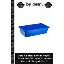Delux Serisi Battal Köşeli Tekne Mutfak Eşyası Yemek Hazırlık Tezgah Üstü
