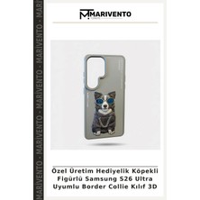 Özel Üretim Hediyelik Köpekli Figürlü Samsung S26 Ultra Uyumlu Border Collie Kılıf 3D