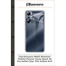 Cep Koruyucu Mobil Aksesuar Telefon Parçası Tecno Spark 30 Pro Şeffaf Clear Tpu Silikon Kılıf