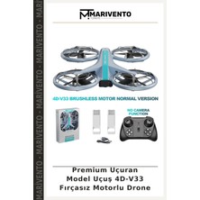Premium Uçuran Model Uçuş 4D-V33 Fırçasız Motorlu Drone