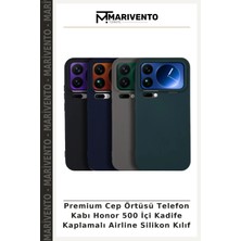 Premium Cep Örtüsü Telefon Kabı Honor 500 Içi Kadife Kaplamalı Airline Silikon Kılıf