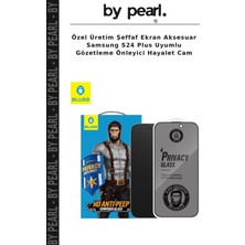 Özel Üretim Şeffaf Ekran Aksesuar Samsung S24 Plus Uyumlu Gözetleme Önleyici Hayalet Cam