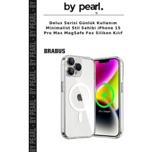 Delux Serisi Günlük Kullanım Minimalist Stil Sahibi iPhone 15 Pro Max Magsafe Fox Silikon Kılıf