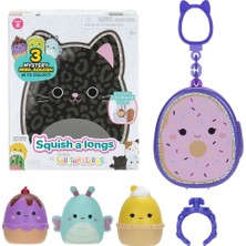 Squishmallows Squish-A-Longs 3 Figür + Yüzük Çantalı Sürpriz Paket Seri 2
