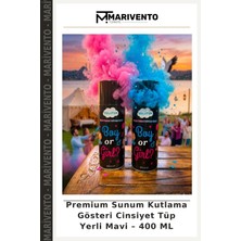 Premium Sunum Kutlama Gösteri Cinsiyet Tüp Yerli Mavi – 400 ml