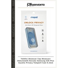 Telefon Aksesuar Cep Aksesuarı Dokunmatik Koruma Samsung S26 Plus Uyumlu Privacy Temperli Cam 0.2mm