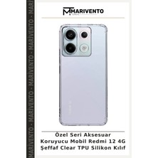 Özel Seri Aksesuar Koruyucu Mobil Redmi 12 4g Şeffaf Clear Tpu Silikon Kılıf
