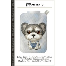 Delux Serisi Modern Tasarım Yenilikçi Tarz Telefon Aksesuarı Nimmy Magsafe Mavi Yorkshire Terrier 3D