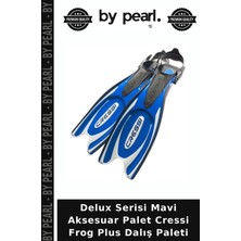 Delux Serisi Mavi Aksesuar Palet Cressi Frog Plus Dalış Paleti