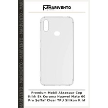 Premium Mobil Aksesuar Cep Kılıfı Ek Koruma Huawei Mate 60 Pro Şeffaf Clear Tpu Silikon Kılıf