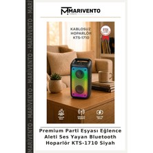 Premium Parti Eşyası Eğlence Aleti Ses Yayan Bluetooth Hoparlör KTS-1710 Siyah