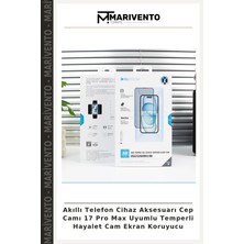 Akıllı Telefon Cihaz Aksesuarı Cep Camı 17 Pro Max Uyumlu Temperli Hayalet Cam Ekran Koruyucu