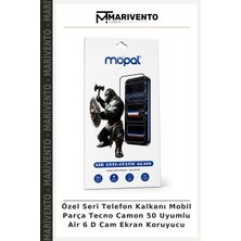 Özel Seri Telefon Kalkanı Mobil Parça Tecno Camon 50 Uyumlu Air 6 D Cam Ekran Koruyucu