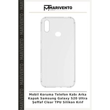 Mobil Koruma Telefon Kabı Arka Kapak Samsung Galaxy S20 Ultra Şeffaf Clear Tpu Silikon Kılıf