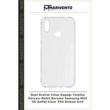 Özel Üretim Cihaz Kapağı Telefon Parçası Mobil Koruma Samsung M52 5g Şeffaf Clear Tpu Silikon Kılıf
