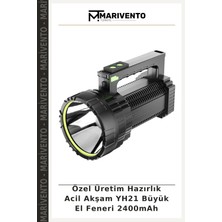Özel Üretim Hazırlık Acil Akşam YH21 Büyük El Feneri 2400MAH