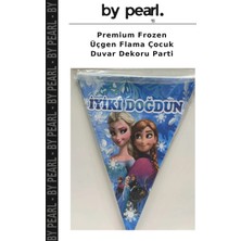 Premium Frozen Üçgen Flama Çocuk Duvar Dekoru Parti