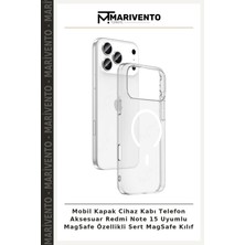 Mobil Kapak Cihaz Kabı Telefon Aksesuar Redmi Note 15 Uyumlu Magsafe Özellikli Sert Magsafe Kılıf