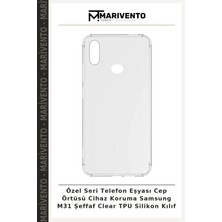 Özel Seri Telefon Eşyası Cep Örtüsü Cihaz Koruma Samsung M31 Şeffaf Clear Tpu Silikon Kılıf