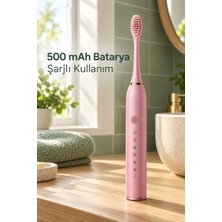 Astraltech Pembe Şarjlı Diş Fırçası 500 Mah Bataryalı