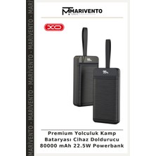 Premium Yolculuk Kamp Bataryası Cihaz Doldurucu 80000 Mah 22.5W Powerbank