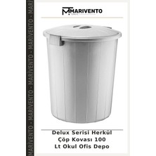 Delux Serisi Herkül Çöp Kovası 100 Lt Okul Ofis Depo