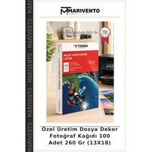 Özel Üretim Dosya Dekor Fotoğraf Kağıdı 100 Adet 260 gr (13X18)