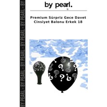 Premium Sürpriz Gece Davet Cinsiyet Balonu Erkek 18