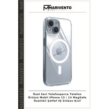 Özel Seri Telefonparca Telefon Örtüsü Mobil iPhone 13 / 14 Magsafe Özellikli Şeffaf Iq Silikon Kılıf