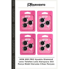 Hon 600 Pro Uyumlu Diamond Lens Telefon Lens Koruyucu Stil Parça Mobil Koruma Cihaz Parçası