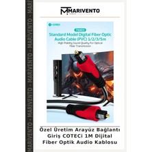 Özel Üretim Arayüz Bağlantı Giriş Coteci 1m Dijital Fiber Optik Audio Kablosu