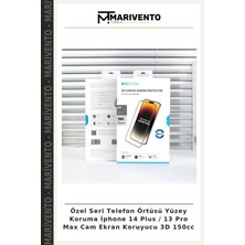 Özel Seri Telefon Örtüsü Yüzey Koruma Iphone 14 Plus / 13 Pro Max Cam Ekran Koruyucu 3D 150CC